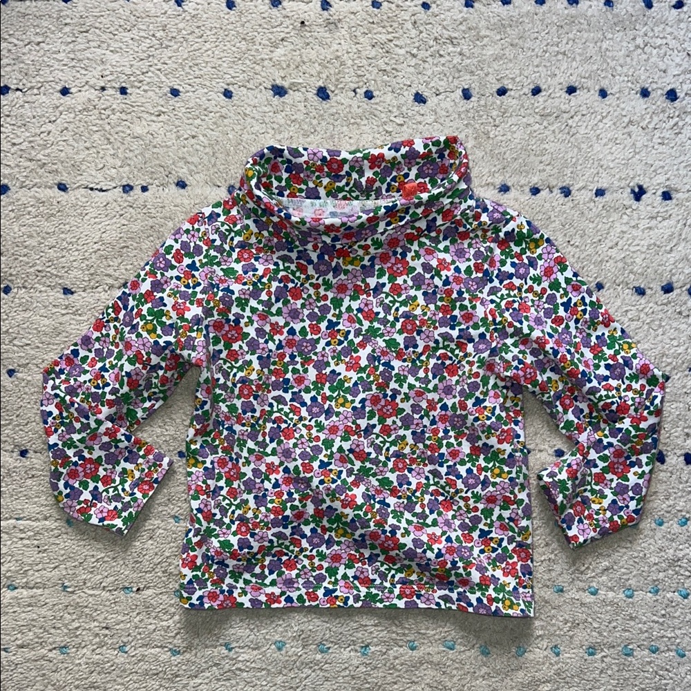 Mini Biden Floral high neck shirt